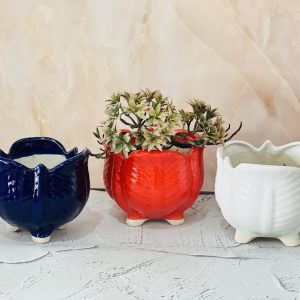 Hand-Painted Ceramic Planters (Set of 3)