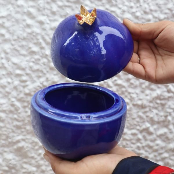 Blue Decorative Ceramic Jar