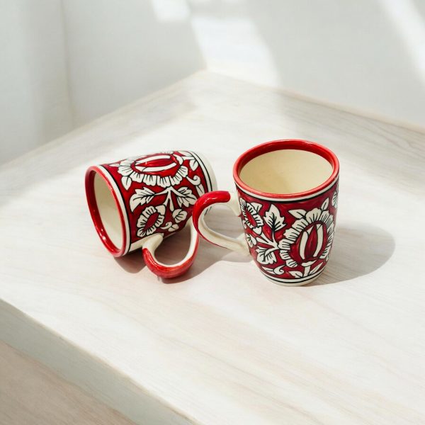 Floral Pattern Ceramic Mug