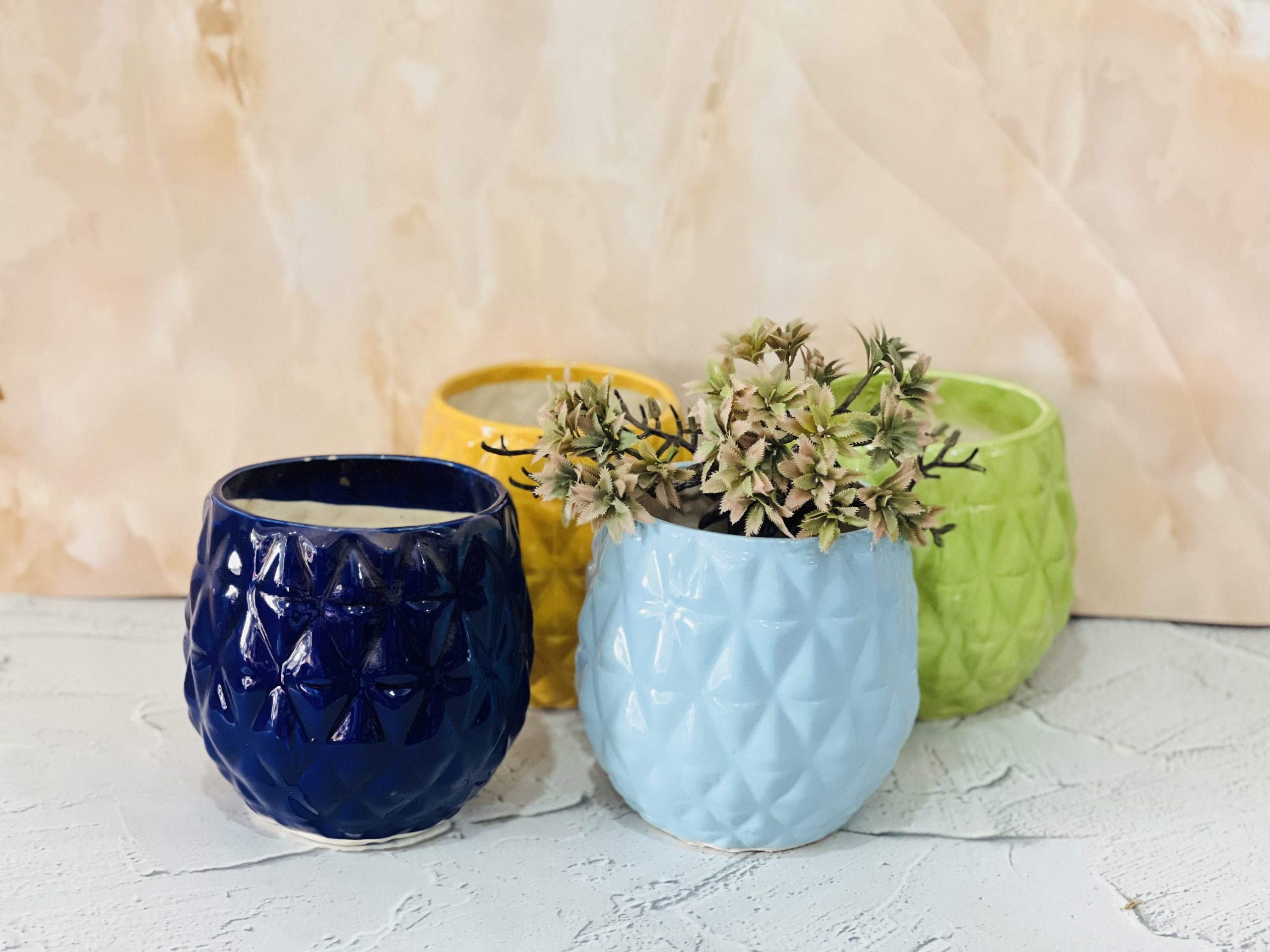 Classic Blue Ceramic Vase